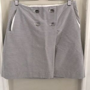 Cotton Striped Mini Skirt